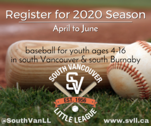 Register for SVLL 2020 Season