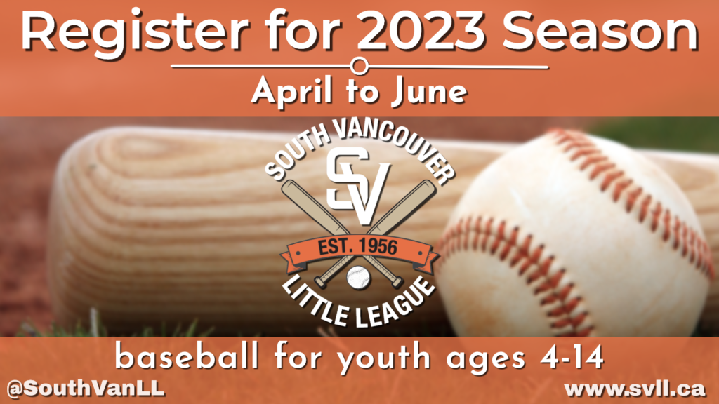 Register for 2023 baseball season